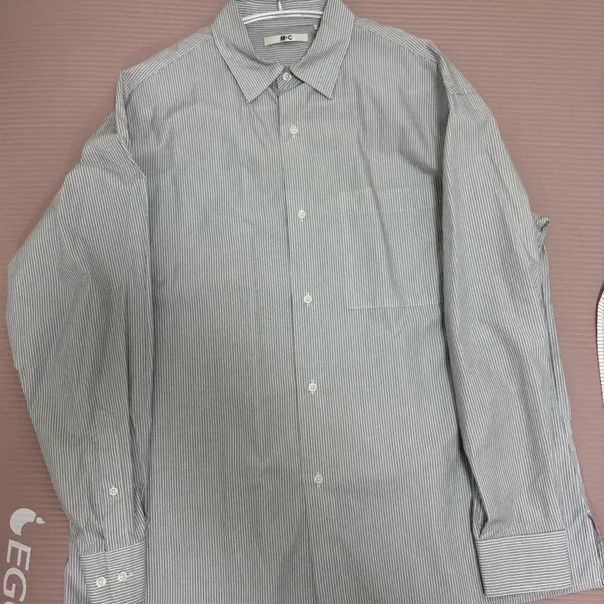 [BUNJANG] Uniqlo C Broad Overshirt Green / 유니클로 C 브로드셔츠 L