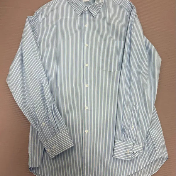 [BUNJANG] Uniqlo Broadcloth Striped Shirt L / 유니클로 브로드셔츠 L
