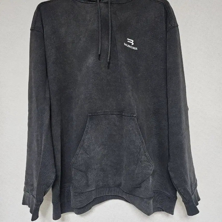 [BUNJANG] Balenciaga Sporty B Washed Hoodie T-Shirt / 발렌시아가 스포티B 워싱 후드 티셔츠