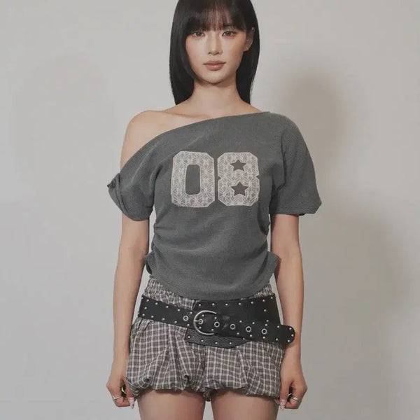 [BUNJANG] Yeorin Twist T-Shirt / 여린 트위스트 티셔츠