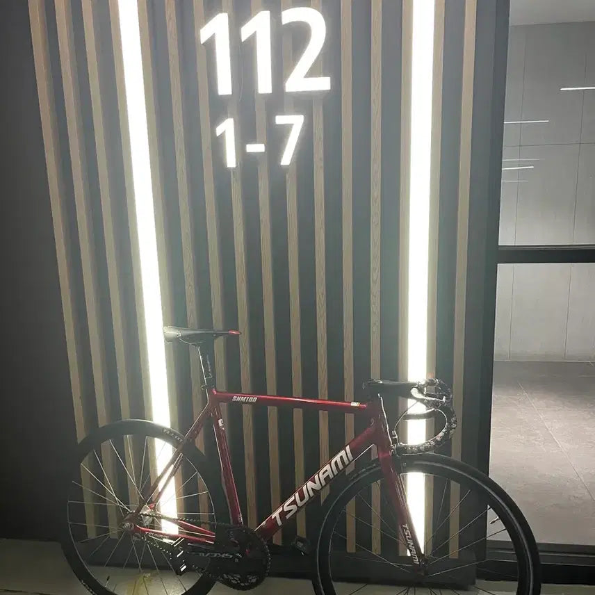 [BUNJANG] Tsunami Red Wine Fixed Gear Bicycle / 쓰나미 레드와인 급처 ㅍ/ㄷ