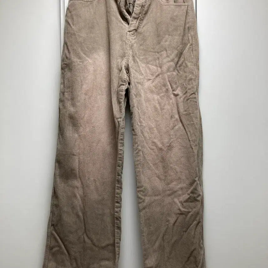 [BUNJANG] Standard Corduroy Wide Pants Beige / 무탠다드 코듀로이 와이드 팬츠 28사이즈
