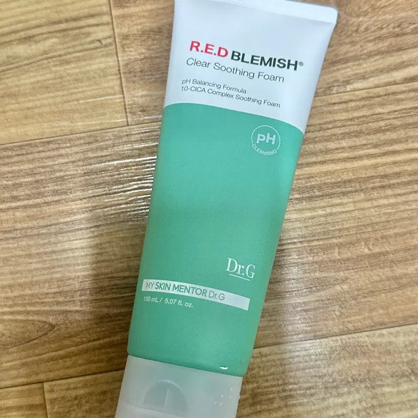 [BUNJANG] Dr.G Red Blemish pH Balanced Soothing Foam Cleanser / 닥터지 약산성 레드블레미쉬 클리어 수딩폼