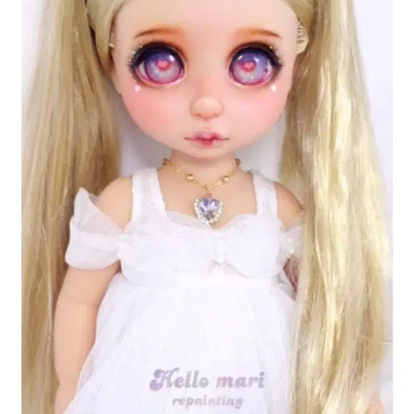 [BUNJANG] Annyeongmari OOAK Repainted Disney Baby Doll Pink Rapunzel Princess Doll / 안녕마리님 ooak 리페인팅 디즈니베이비돌 핑크라푼젤공주인형