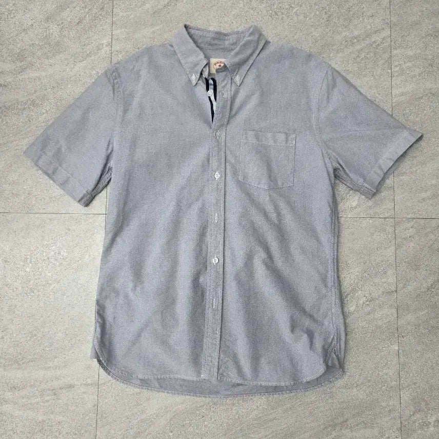 [BUNJANG] Brooks Brothers Red Fleece Short Sleeve Oxford Shirt (Size M) / [국내정품] 브룩스브라더스 레드플리스 반팔 옥스포드 셔츠 (M사이즈)