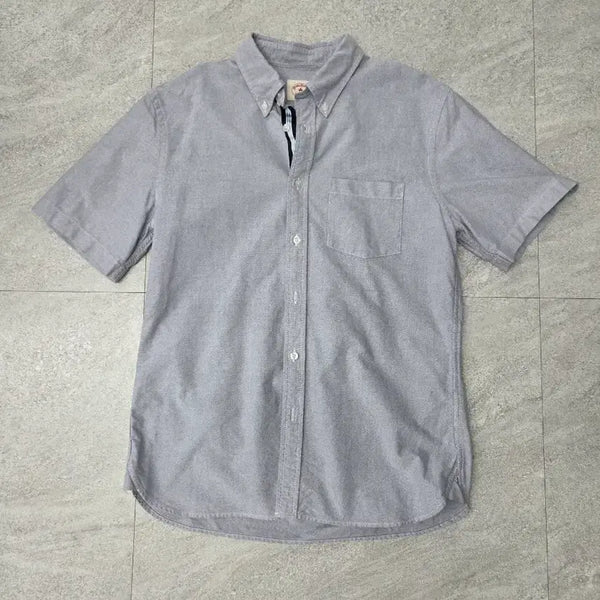 [BUNJANG] Brooks Brothers Red Fleece Short Sleeve Oxford Shirt (Size M) / [국내정품] 브룩스브라더스 레드플리스 반팔 옥스포드 셔츠 (M사이즈)