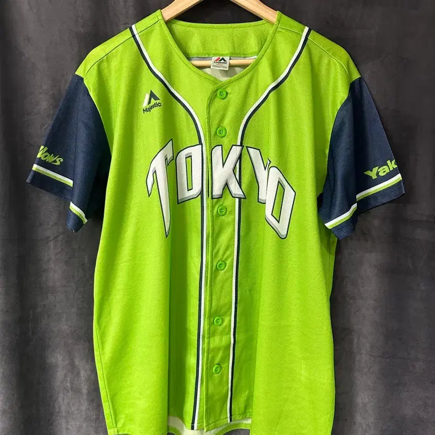 [BUNJANG] Majestic Tokyo Yakult Swallows Baseball Jersey L / 마제스틱(MAJESTIC) 도쿄 야쿠르트 스왈로즈 도쿄 유니폼 져지 L