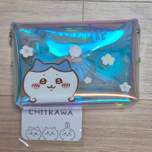 [BUNJANG] Chiikawa Hologram Pouch (Hachiwara) / 먼작귀 치이카와 홀로그램 파우치 (하치와레)