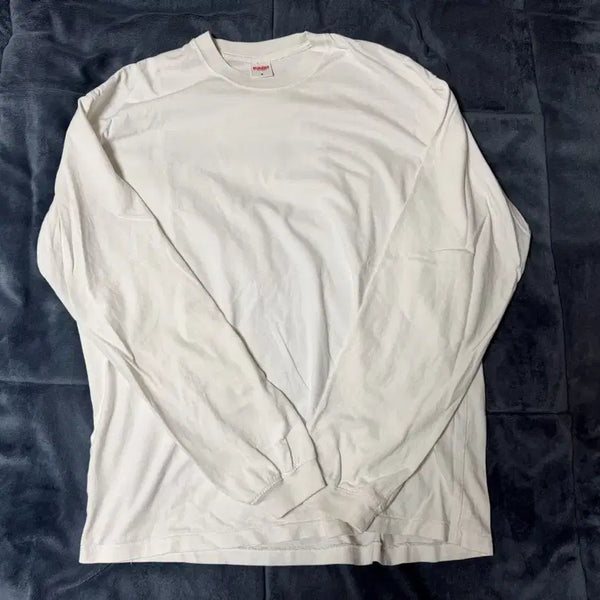 [BUNJANG] Blackout White Long Sleeve M / 블랙아웃 화이트 롱슬리브 M
