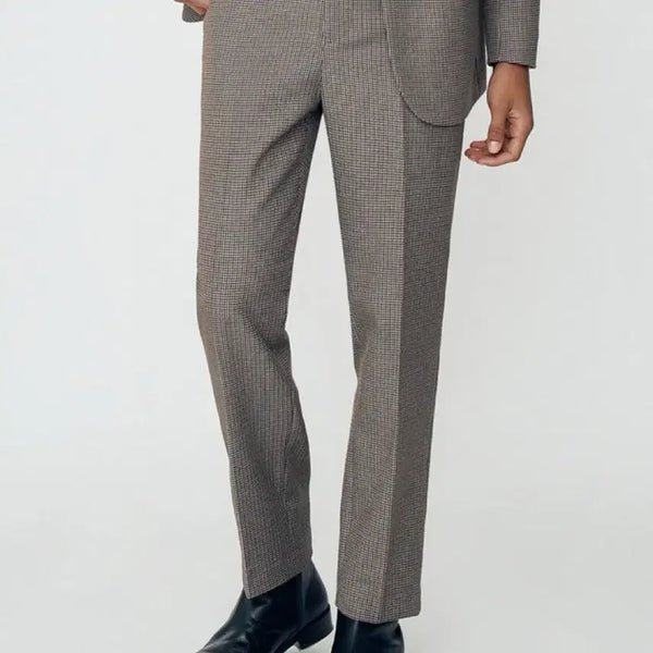 [BUNJANG] Suare Houndstooth Check Slacks / 수아레 하운드 체크 슬랙스