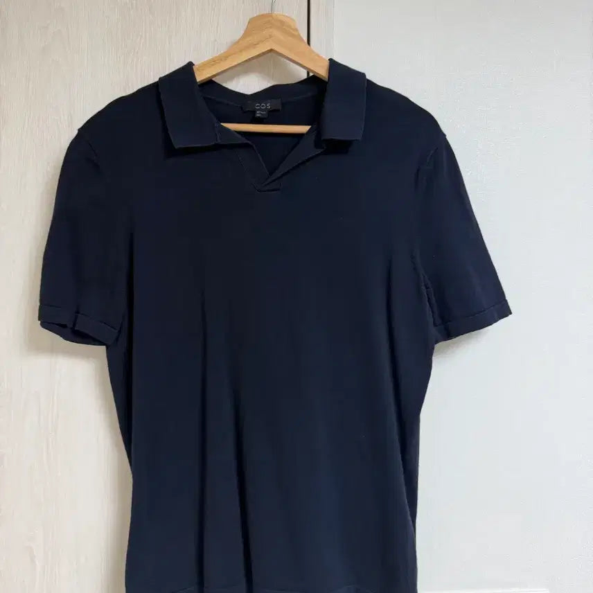 [BUNJANG] COS Short Sleeve Polo Knit Navy / [s] cos 반팔 카라 니트 (네이비)