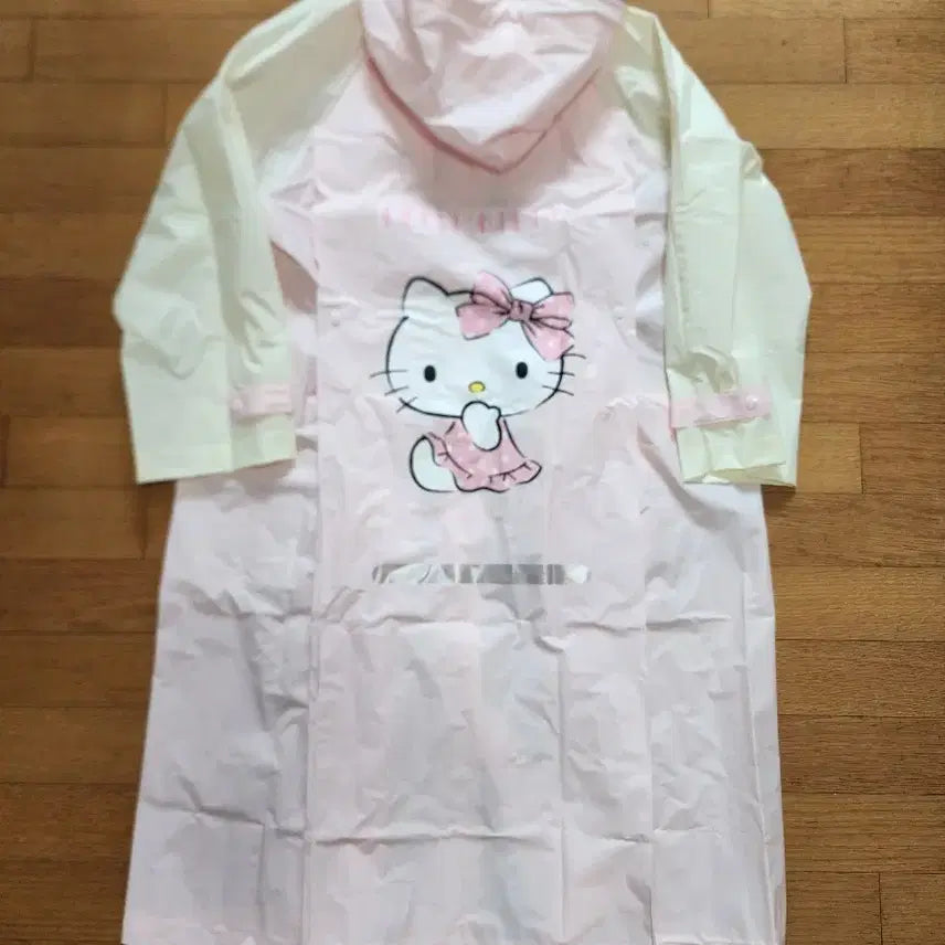 [BUNJANG] Authentic Hello Kitty Raincoat & Bag Set / 정품 헬로키티 우비가방세트 새상품