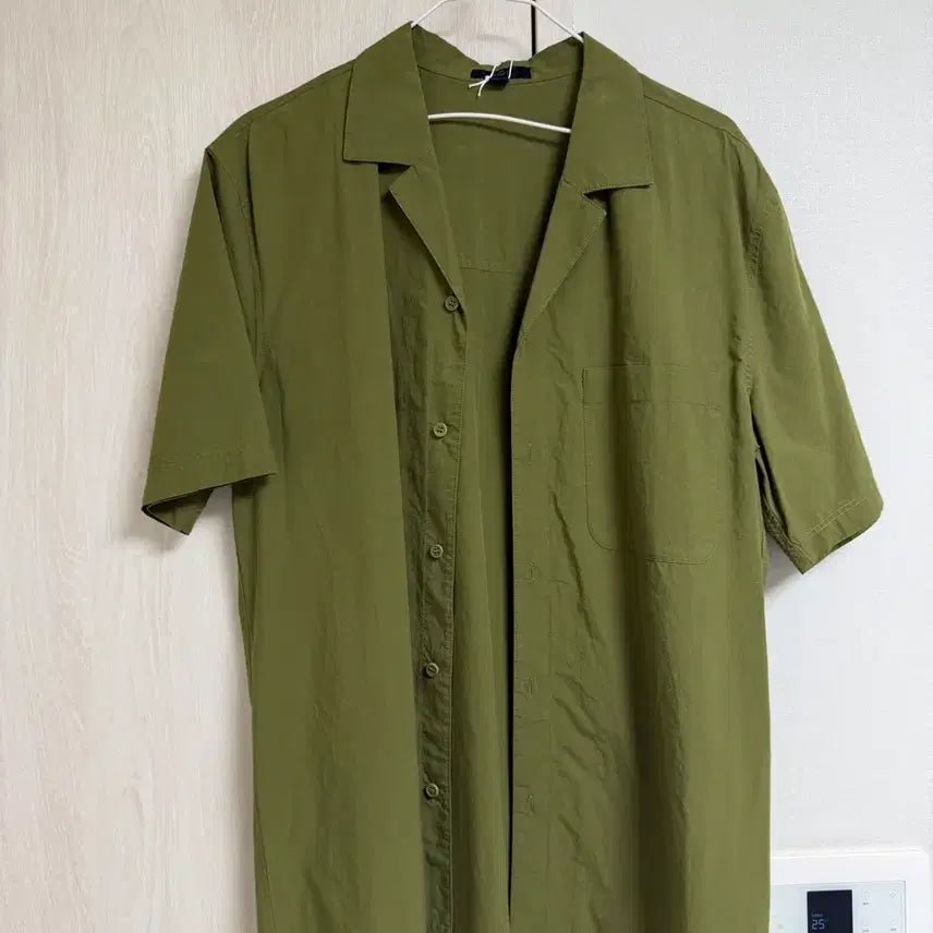 [BUNJANG] COS Olive Khaki Short Sleeve Shirt / [xs] COS 올리브 카키 반팔 셔츠