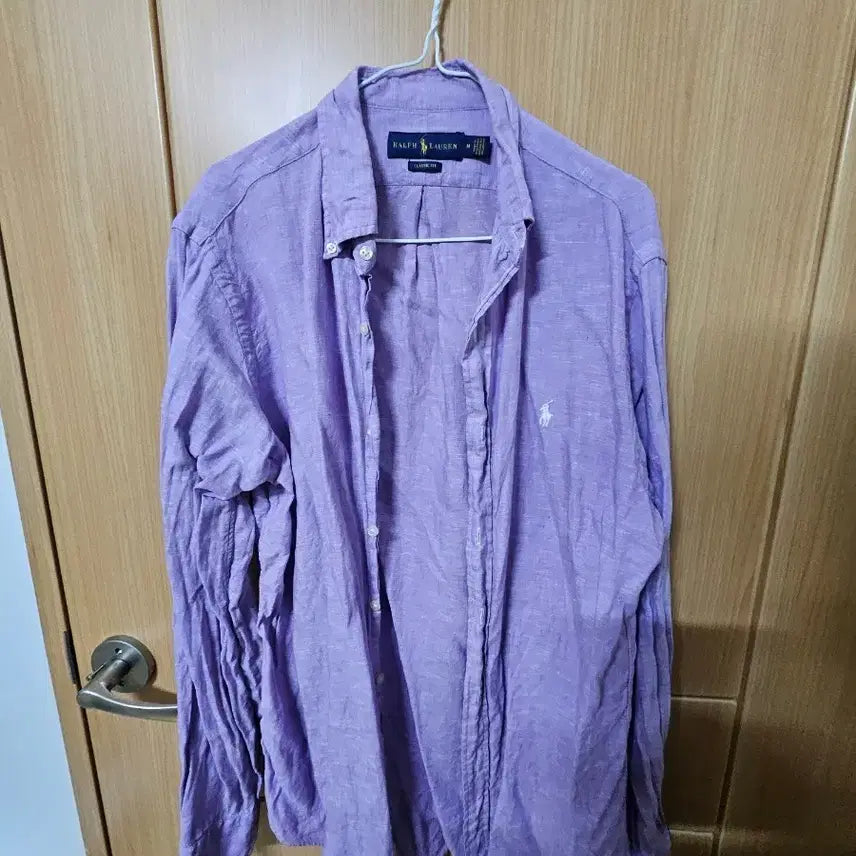 [BUNJANG] Polo Ralph Lauren Linen Shirt Purple Classic Fit / 폴로 랄프로렌 린넨셔츠 퍼플 팝니다