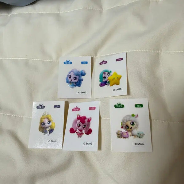[BUNJANG] Tini-ping Ttibusil Sticker Bundle Set (5 Types) / 티니핑 띠부씰 [5개일괄]
