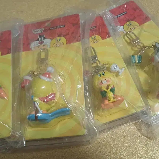 [BUNJANG] Kakao Friends Looney Tunes Collaboration Keyring Set / 카카오 루니툰즈 키링