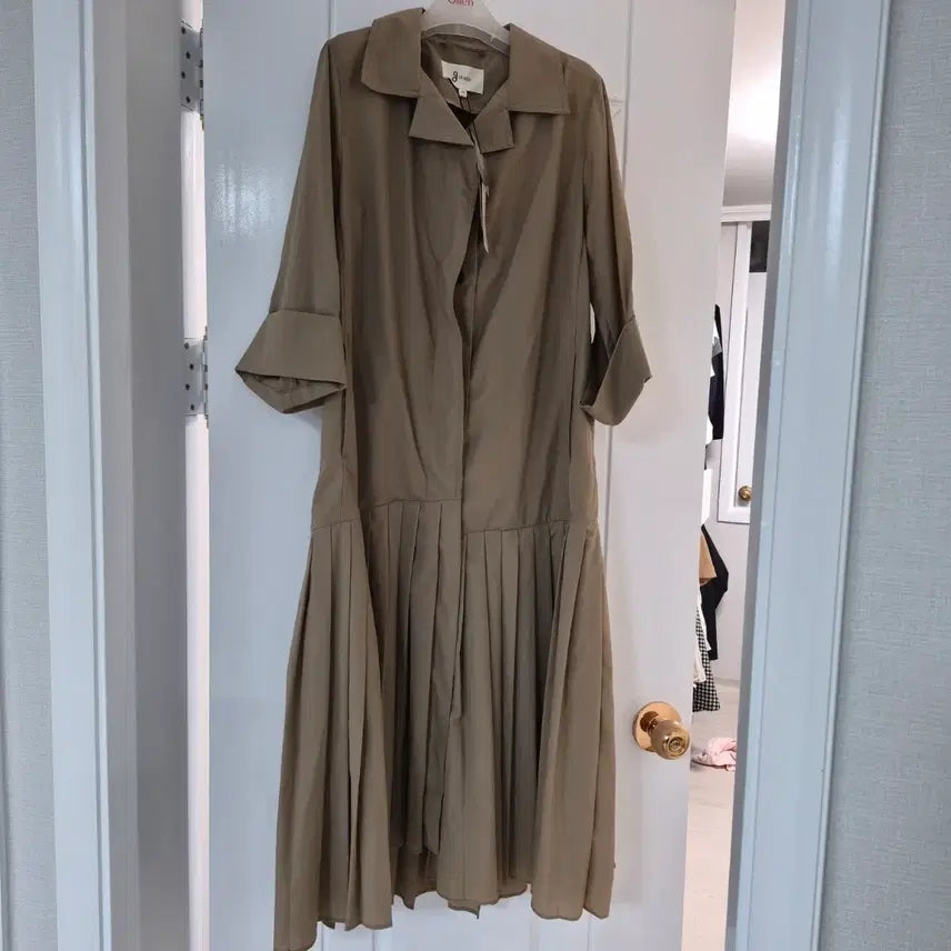 [BUNJANG] Z Studio Pleated Long Dress Beige Size 55 / 지 스튜디오 플리츠 롱원피스 55 21년3월생산