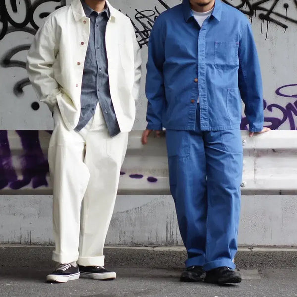 [BUNJANG] Nigel Cabourn Ecru HBT Coat/Pants Setup (Size 50/36) / 나이젤카본 셋업 에크루 HBT 코트/팬츠 (50/36)