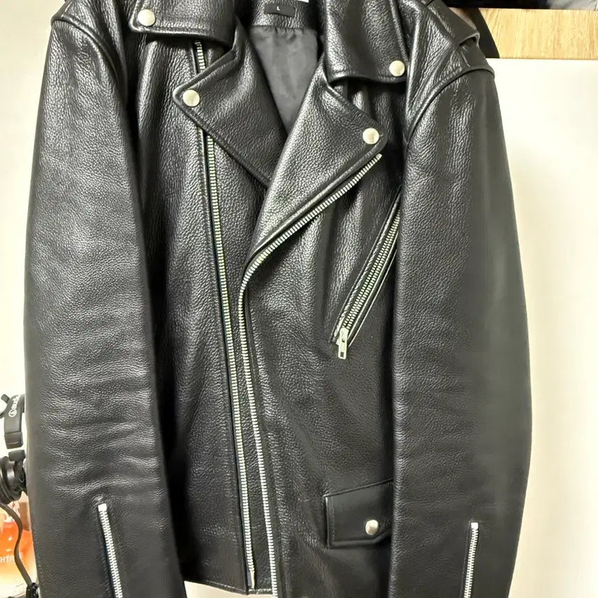 [BUNJANG] LOFI Cowhide Double Rider Leather Jacket L / 로파이 소가죽 더블라이더 가죽자켓 L