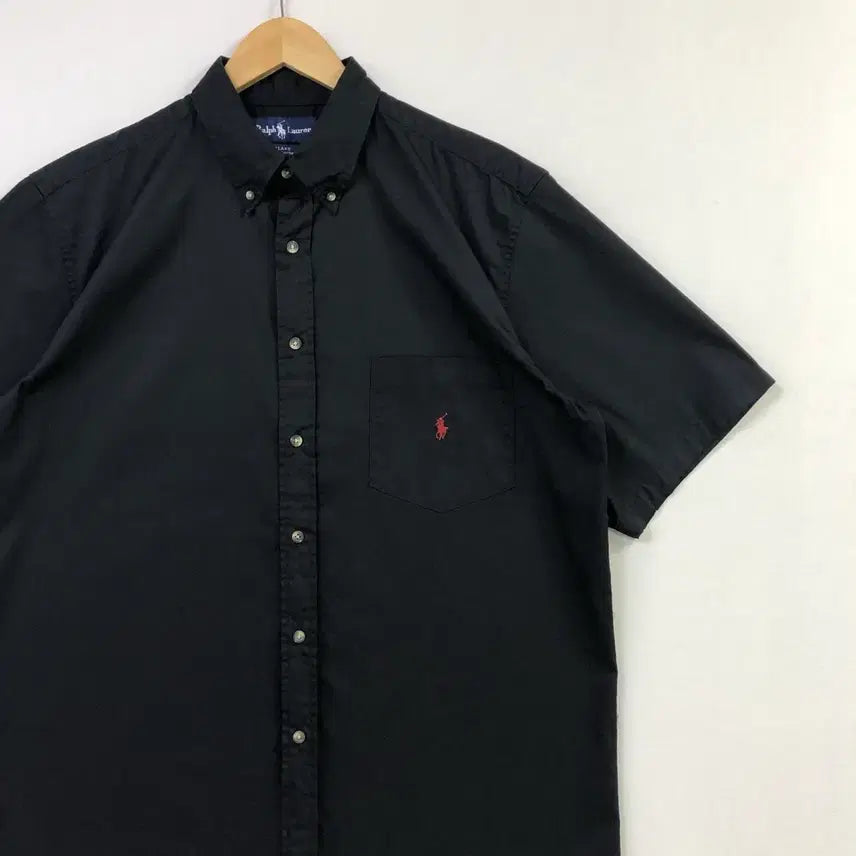 [BUNJANG] Polo Ralph Lauren Black Solid Shirt / 105 폴로 블랙 솔리드 셔츠