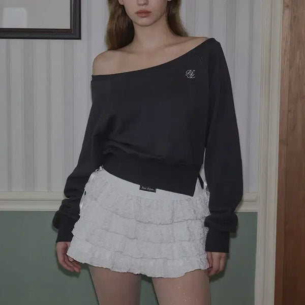 [BUNJANG] Rosy Franz Ruffle Mini Skirt / 로제프란츠 캉캉 미니스커트