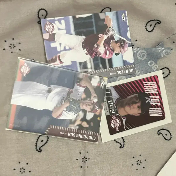 [BUNJANG] KBO Lotte Wellfood Kiwoom Kim Tae-jin Collection Card Bundle / KBO 롯데웰푸드 키움 김태진 띠부실 키움 카드 일괄