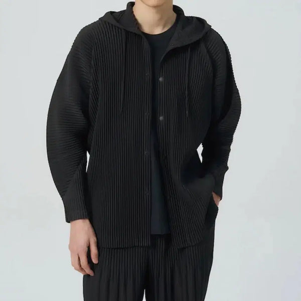 [BUNJANG] Homme Plissé Issey Miyake Monthly Hoodie Jumper Black Size 3 / 옴므플리세 먼슬리 2월 후디 점퍼 블랙 3 새제품