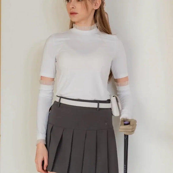 [BUNJANG] Venezia12 Classic Asymmetric Golf Skirt M / 베네시아12 클래식 언발란스 골프스커트 M