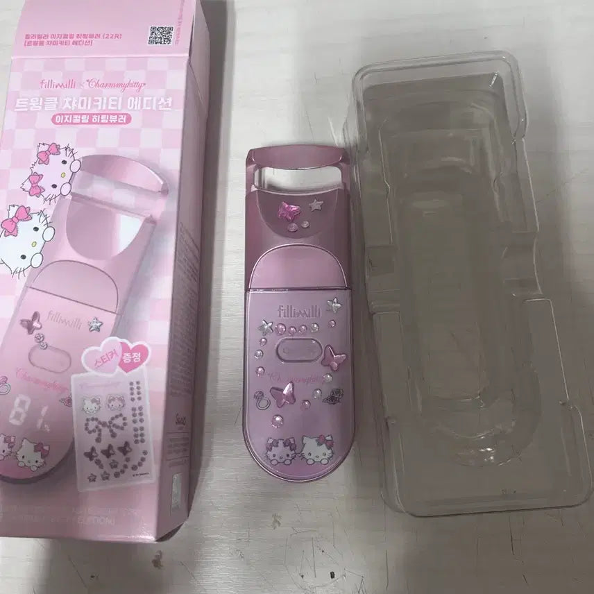 [BUNJANG] Phillimilli Charmmy Kitty Heated Eyelash Curler / 필리밀리 챠미키티 히팅뷰러