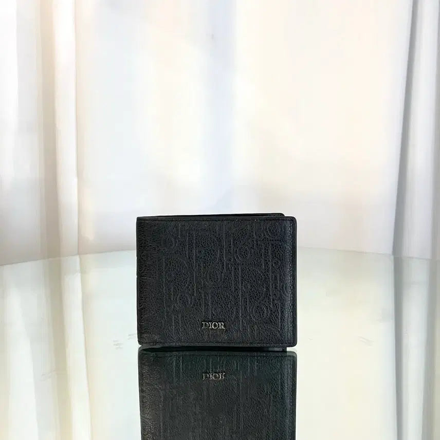 [BUNJANG] Dior Oblique Graffiti Bifold Wallet Black / 디올 오블리크 그래피티 반지갑 블랙