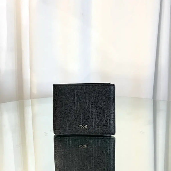 [BUNJANG] Dior Oblique Graffiti Bifold Wallet Black / 디올 오블리크 그래피티 반지갑 블랙