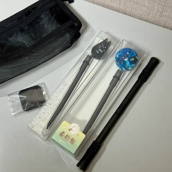 [BUNJANG] Floating Magnetic Pen Set - 5 Colors, Black / 공중부양 자석 볼펜 스트레스해소 5종 블랙