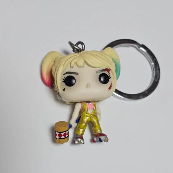 [BUNJANG] Funko Pop Harley Quinn Birds of Prey Keychain Margot Robbie DC Universe / 할리퀸 버즈오브프레이 펀코팝 키링 마고로비 DC 유니버스