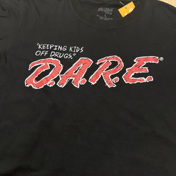 [BUNJANG] DARE Black T-Shirt - Size L / DARE 티셔츠 블랙 L사이즈