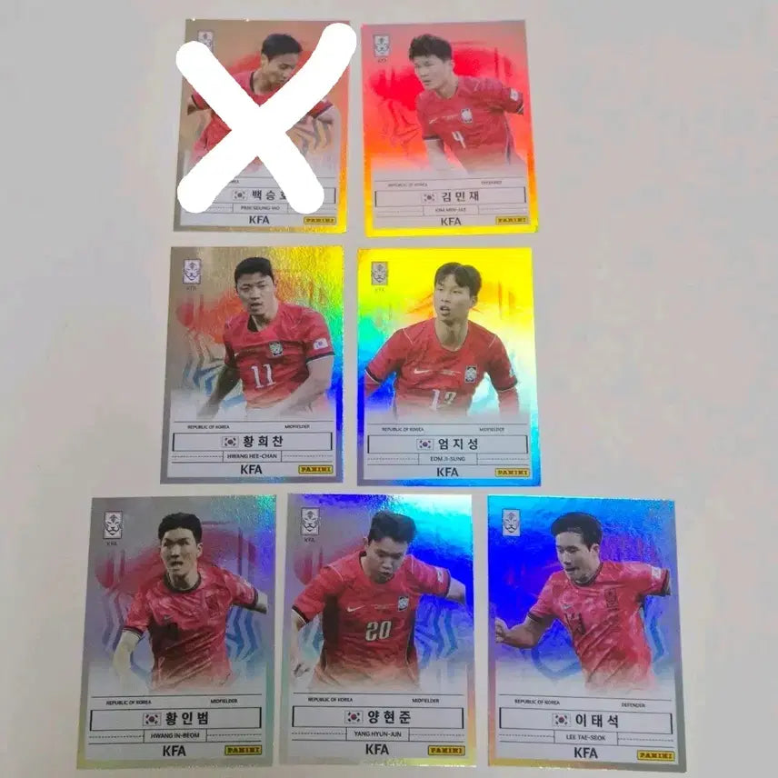 [BUNJANG] Panini K League KFA National Team Football Player Cards / 2026 K리그 파니니 국대 축구선수 KFA