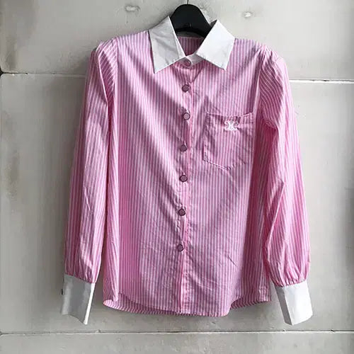 [BUNJANG] High-Quality Striped Blouse / 고급디자인 블라우스 - 66/새거수준