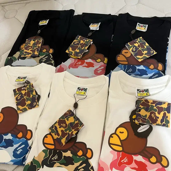 [BUNJANG] BAPE Milo Short Sleeve T-Shirt / 베이프 마일로 반팔티
