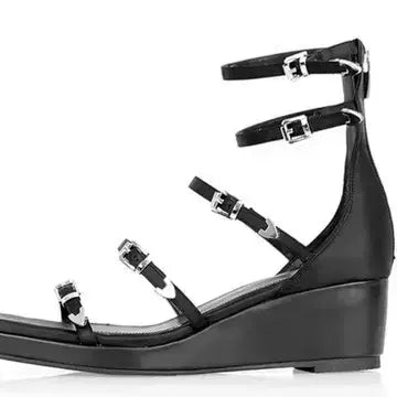 [BUNJANG] Kang Sister Misukyi 5cm/8cm Sandals Black / 강자매 미숙이 5cm, 8cm 블랙