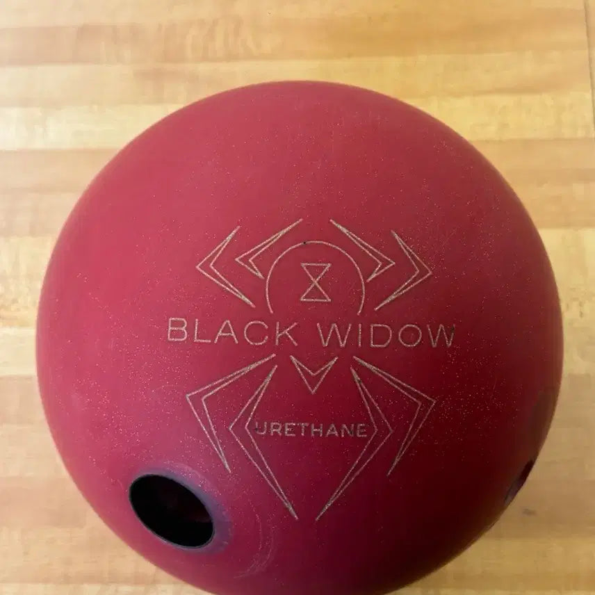 [BUNJANG] Black Widow Red Solid Urethane Bowling Ball / 블랙위도우 레드솔리드 우레탄 팔아요