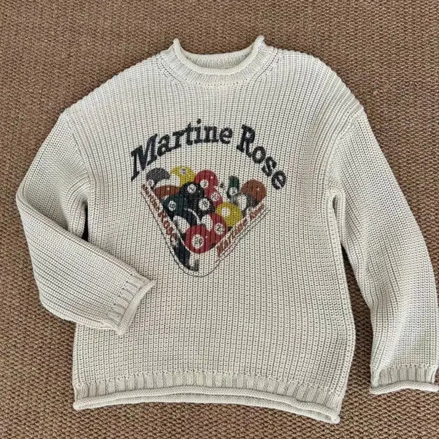 [BUNJANG]  Martine Rose Pool Ball Sweater Knit / 마틴로즈 당구볼 스웨터 니트 마뗑킴 니트 가디건 포터리 니트