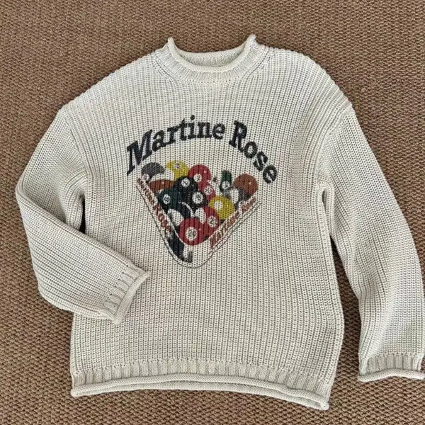 [BUNJANG]  Martine Rose Pool Ball Sweater Knit / 마틴로즈 당구볼 스웨터 니트 마뗑킴 니트 가디건 포터리 니트