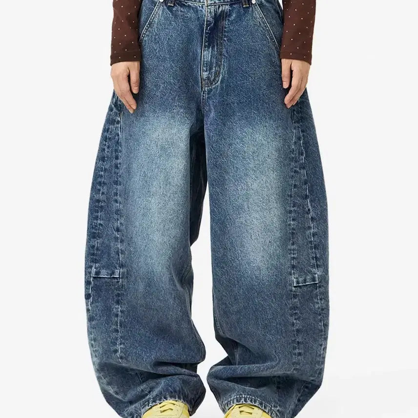 [BUNJANG] TheOpen Product Curved Away Denim Pants / 밈더워드로브  커브드 어웨이 데님 팬츠