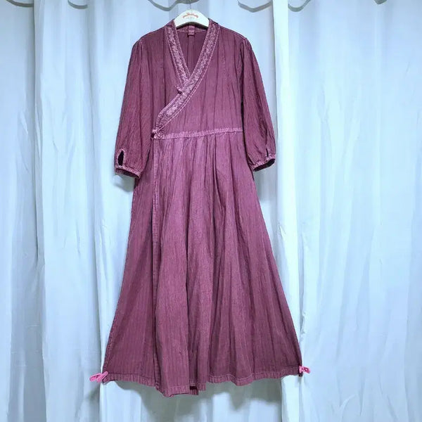 [BUNJANG] Natural Dyed Hanbok Dress / 천연염색 생활한복 원피스  /새상품