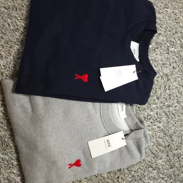 [BUNJANG] AMI PARIS Ami de Coeur Heart Logo Sweatshirt Navy / AMI 아미 스웻셔츠 네이비