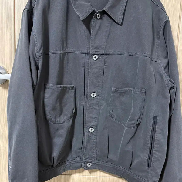 [BUNJANG] Politeu 24FW Trucker Jacket Green Charcoal Size 3 / [3] 폴리테루 트러커 그린차콜 24FW 판매