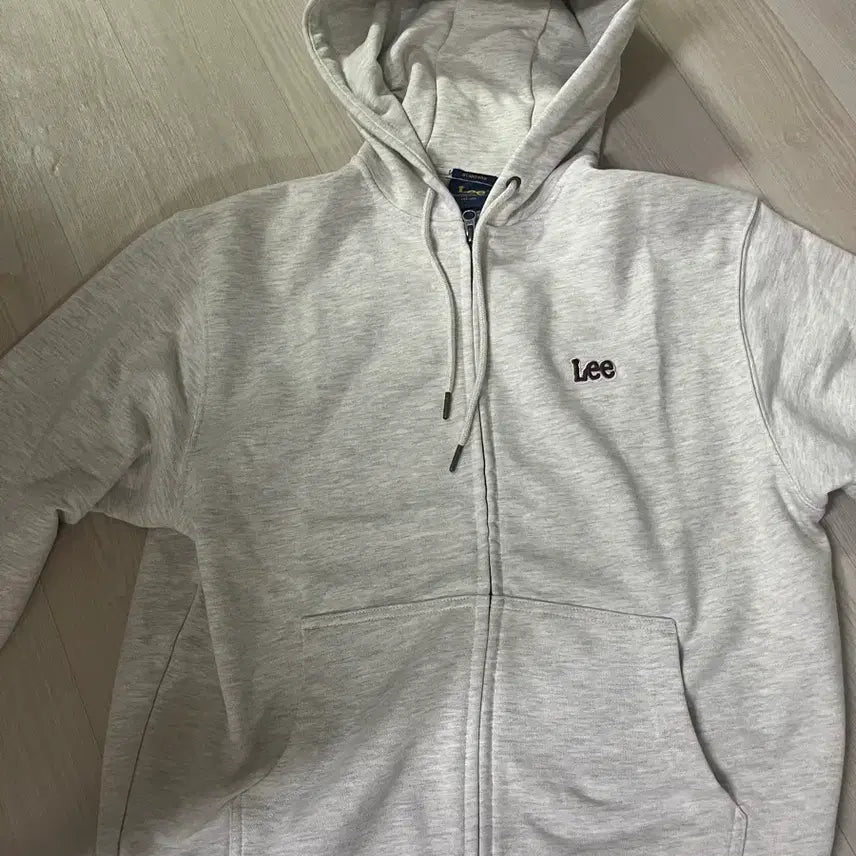 [BUNJANG] Lee Small Twitch Logo Hooded Zip-Up Oatmeal M / (교환)Lee 후드집업 스몰 트위치 로고 후드집업