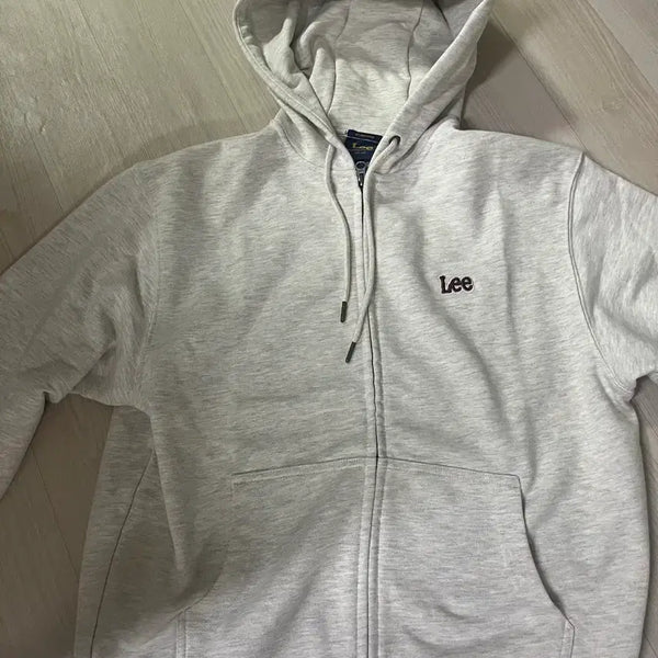 [BUNJANG] Lee Small Twitch Logo Hooded Zip-Up Oatmeal M / (교환)Lee 후드집업 스몰 트위치 로고 후드집업