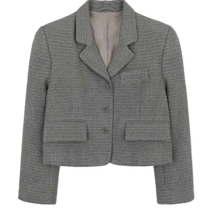 [BUNJANG] Grove Blo Jacket Gray Tweed / 그로브 Blo 자켓 그레이