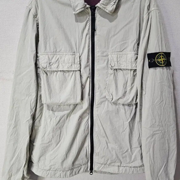 [BUNJANG] Stone Island Nylon Cotton Overshirt Jacket / 정품 스톤아일랜드 나일론 코튼 오버셔츠 자켓 95/M