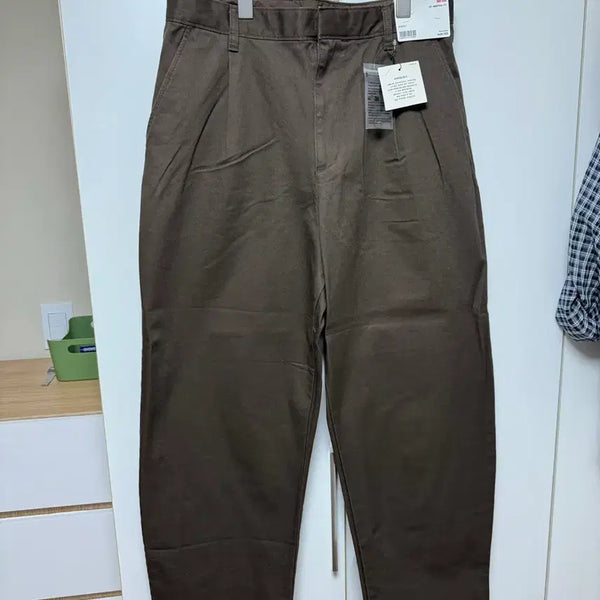 [BUNJANG] Uniqlo Barrel Pants M Brown / 유니클로 배럴팬츠M 브라운
